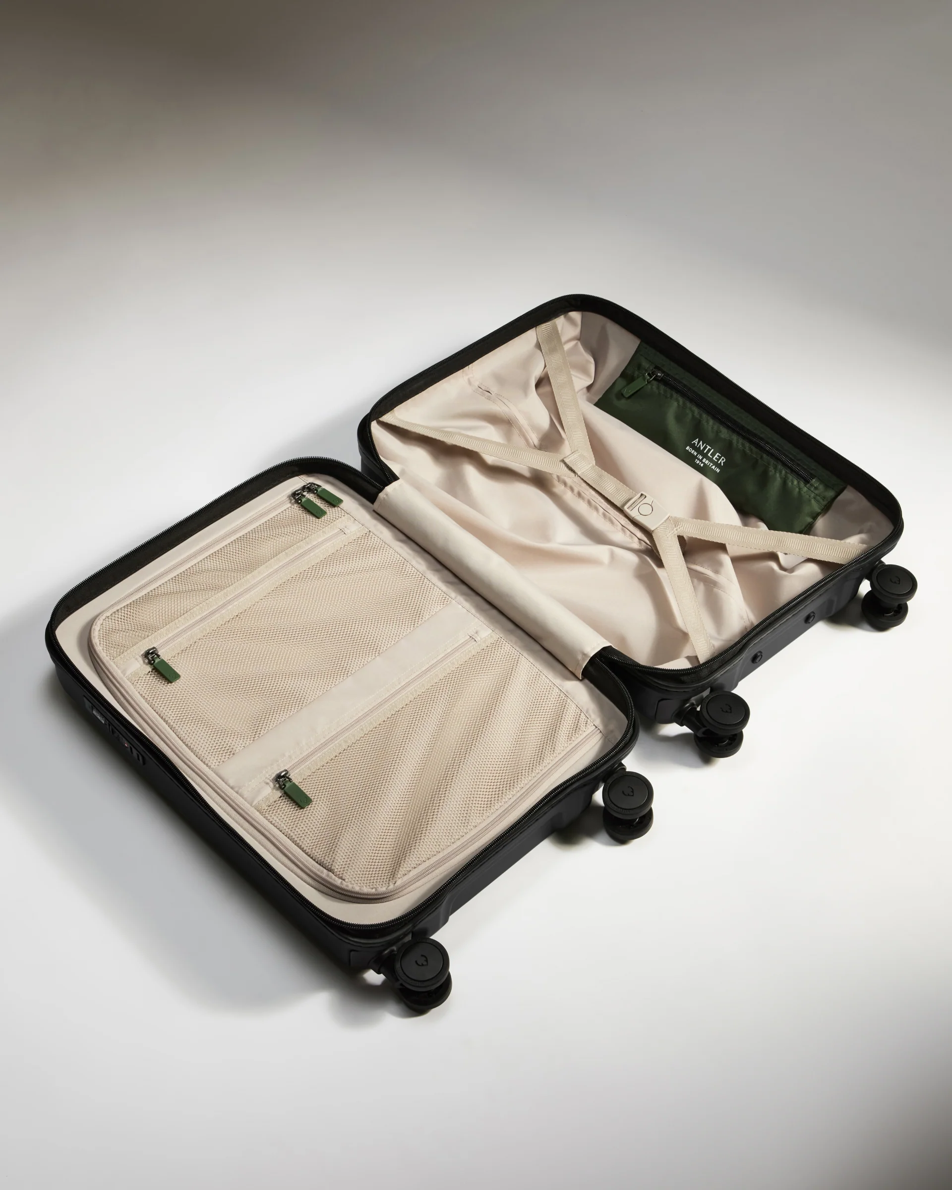 Cabin Suitcase in Black - Icon Stripe - Image 3