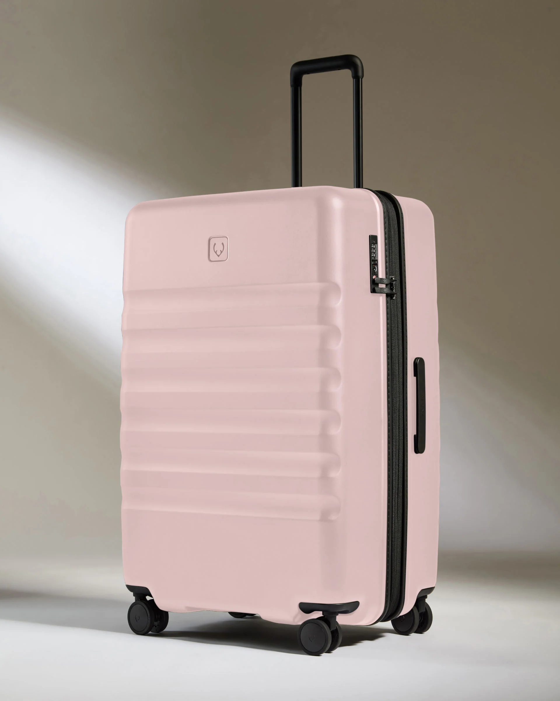 Expandable Cabin Suitcase Set in Moorland Pink - Icon Stripe - Image 5